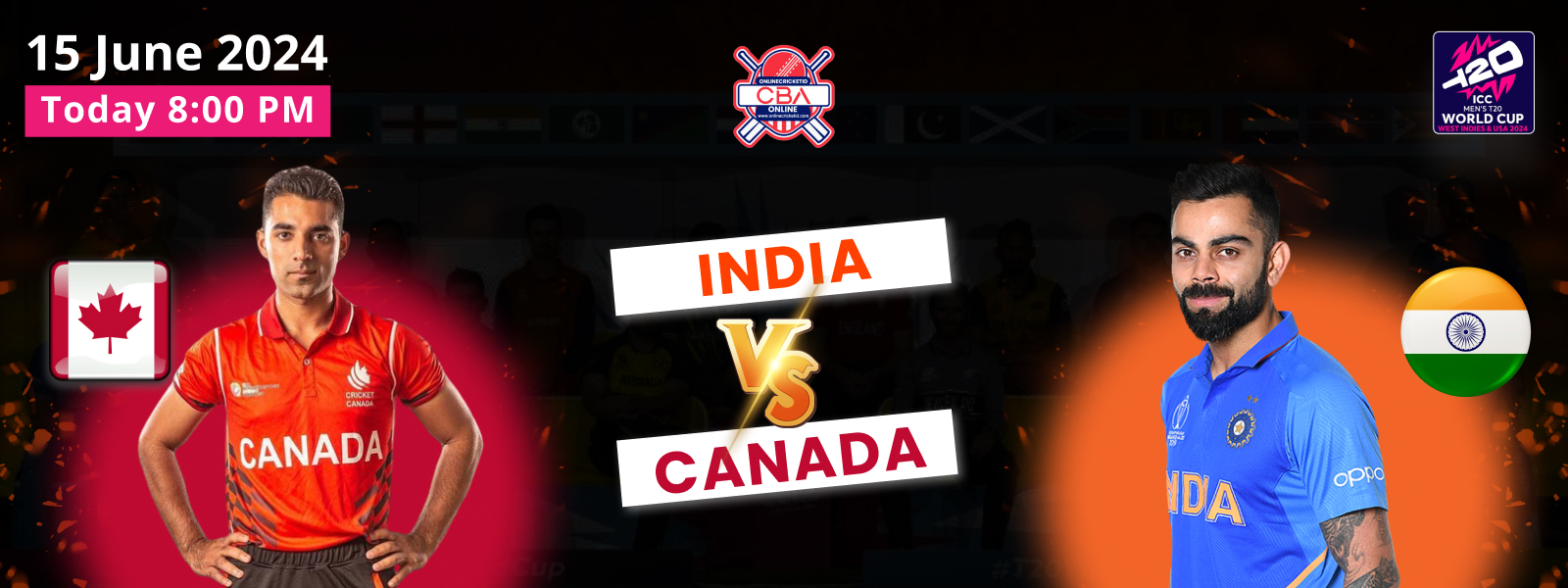 India vs Canada Cricket World Cup 2024